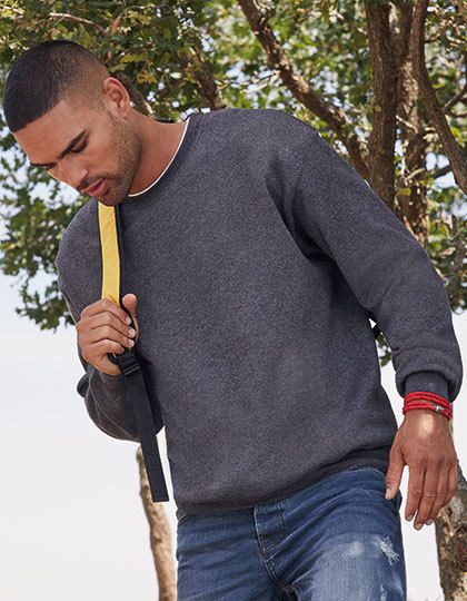 Classic Sweatshirt mit Druck & Bestickung