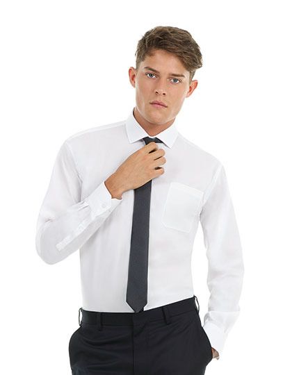 Mediatrix B&C Herren Langarm Twill Shirt